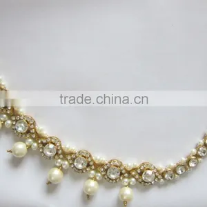 MATHAPATTI Side Passa TIKA Pearl Crystal Hair Accessory thumbnail-2