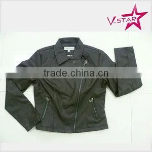 Customized Ladys Pu Jacket Wholesale 2016 thumbnail-1