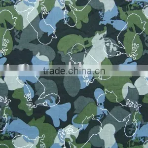 COTTON CAMOUFLAGE PRINTED FABRIC thumbnail-1