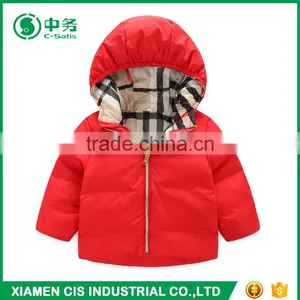 Casual Red Girls Winter Jackets thumbnail-1