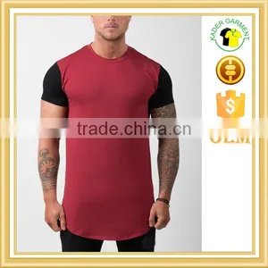 Superfit Cuved Hem Extended Gym Sports t Shirt Man thumbnail-1