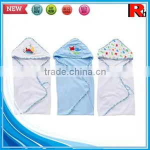 China Supplier Printing Velour Customized Cotton Hooded Baby Towel Wholesale Babyhood Hooded Towels thumbnail-1