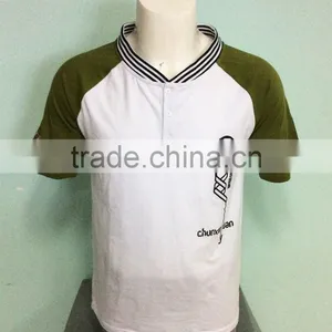 2016 JXY Hit Color T-shirt With Strip Collar For Man thumbnail-1