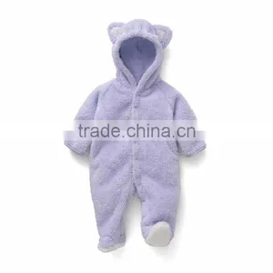 2016 Cartoon Animal Style Baby Bodysuits Boy&Girl's Climb Clothing Coral Velvet Animal Bodysuit Coral Fleece Style Hooded thumbnail-3