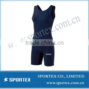 2015 Vintage Hot Selling Sportswear Bib Women's Navy Wrestling Singlet #MZ0527 thumbnail-1