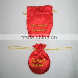 Lovely Satin Drawstring Bags Gift Bags thumbnail-1