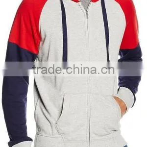 Men's Color Blocking Fleece Sports Hoodies thumbnail-1