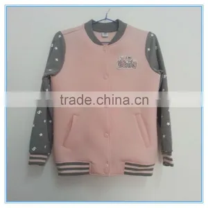 Wholesale Children Girls Polyester Baseball Jackets Girls Long Sleeve Clothes Sports Jackets thumbnail-1