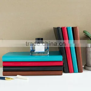 AB/B5 PU Leather Cover Planner Custom Logo Organizer Agenda Paperback Notebook Line Shape thumbnail-4