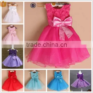 Walson Children Clothes Kids Vintage Dress Pink Children Dress Apparel Children Clothing 2016 thumbnail-1