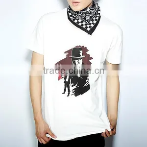High Quality Premium Custom Print Logo 100% Combed Cotton t Shirt thumbnail-1