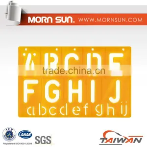 50m/m Letter & Alphabet Stencil Ruler thumbnail-1