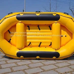 White Water Rafting Boat 1.2mm Pvc Self-bailing Inflatable Raft for Sale thumbnail-1