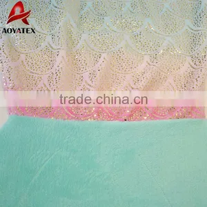 New Design Gradient Color Flannel Fleece Mermaid Tail Blanket thumbnail-5