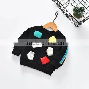 B22637A Autumn New Fashion Thickened Cotton Fleece Long Sleeved Children's Sweatshirt thumbnail-5
