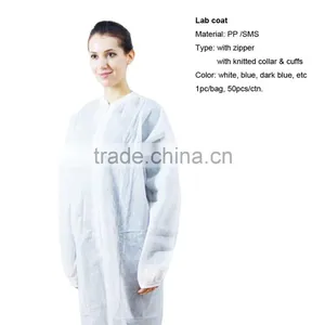 Mens Disposable Nonwoven Lab Coat thumbnail-4
