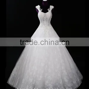 Harness Sexy Mermaid Lace Mermaid Color Wedding Dress Bridal for Bride V-neck Bridal Dress Custom Made Wedding Dress 2017 thumbnail-4