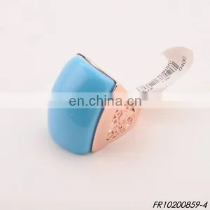Fancy Gold Gem Stone Sparkling Ring Fashion Engagement Ring Jewelry thumbnail-4