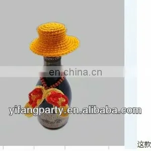 Tequila Wine Bottle Hat JPH03, Mini Sombrero Mexican Hat for Decoration of the Bottle thumbnail-1