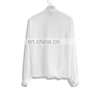 Minimal Chic Wrapped Top in White thumbnail-3