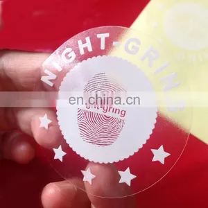 Transparent Adhesive Labels/logo Printed Stickers/PVC Seif Adhesive Stickers for Piece thumbnail-1
