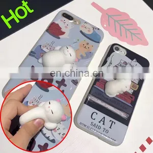 China Suppliers Cheap 3D Squishy Cat Q Bounce Aliotterbox Phone Case/cell Phone Cases thumbnail-1