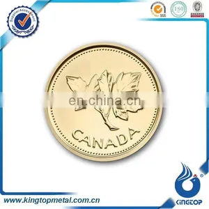 Metal Coin,souvenir Maple Leaf Replica Coin thumbnail-1