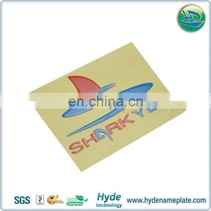 1.2mm Thick Embossed Flexible 3D Seperated Letters Plastic Sticker With Red And Blue Color thumbnail-4
