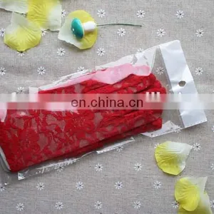 Women's Sexy Black Red White Ivory Wrist Length Wedding Hand Gloves Driving Short Lace Bridal Gloves thumbnail-4