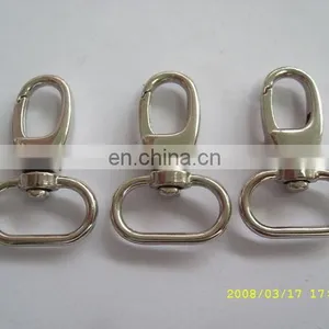 Manufacture Supply Metal Swival Eye Snap Hook Metal Lobster Clasp for Handbag Purse thumbnail-2