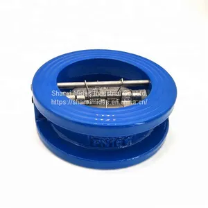 PN16 Ductile Cast Iron di Wafer Type Butterfly Check Valve thumbnail-4
