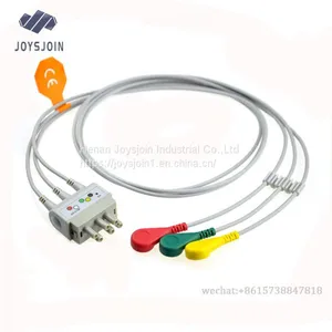 Nihon Kohden 3 Lead ECG Trunk Cable and Leads for Patient Monitor, P/N: BR-019P thumbnail-1