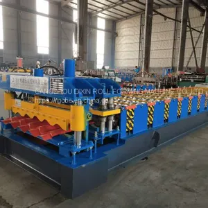Color Steel Glazed Tile Making Machine/glaze Tile Metal Roof Roll Forming Machine thumbnail-3
