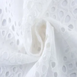 African 100% Cotton Guipure Schiffli Lace Embroidery Fabric thumbnail-2