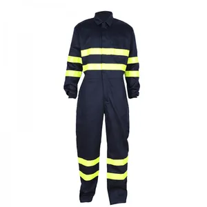 Offshore Anti-flame Work Coveralls With Reflective Tape thumbnail-1