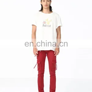 DiZNEW 2019 Mens Work Pants Wholesale Army Military Red Pants Cargo With Side Pockets thumbnail-7