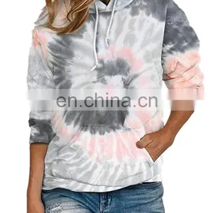 Autumn Womens Sweatshirt Hoodies Hooded Gradient Print Long Sleeve Tie Dyeing Pullover Sweatshirt Women Oversized Sudadera Mujer thumbnail-6