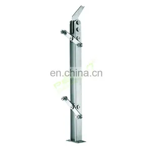 New Design Balcony Stainless Steel Railing Post Glass Balustrade Fittings Supplier In China thumbnail-6