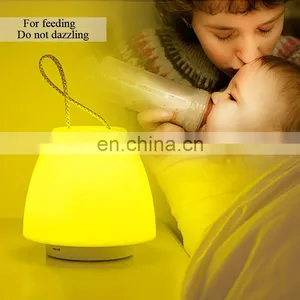 High Quality Lanyard Lantern Hand Lamp Mini Table Lamp Yellow Children Sleeping Modern Led Table Lamp for Camp thumbnail-1