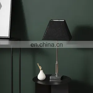 UK Hotel Family Luxury Decoration Creative Lampshade Design Metal Warm Energy-saving Table Lamp thumbnail-3