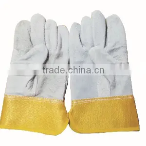 Full Palm Leather Gloves/ Cow Split Leather Gloves/leather Safety Gloves thumbnail-1