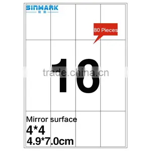 SINMARK 4.9*7.0cm Mirror Surface a4 Paper Barcode Sticker thumbnail-1