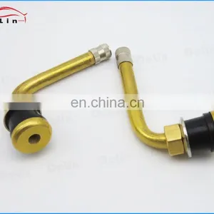 DeLin 90 Degree Tubeless Brass Truck Tire Valve Stems TR571C With 90 Degree Bend thumbnail-3