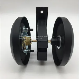 Black Color Hidden Round Shaped Sliding Door Lock thumbnail-2