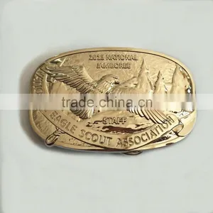 National Jamboree Buckle 3D Eagle Belt Buckles Custom Belt Buckle Gold Belt Buckles thumbnail-2