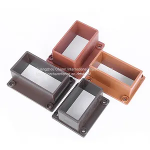Fence, Fence, Garden, Fence, Internal and External Connectors, Wood Plastic Accessories, Floor Fastener 80 * 35 thumbnail-5