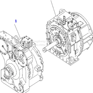 Komatsu Bulldozer D375A-5D Gearbox Assembly 195-15-51073 thumbnail-5