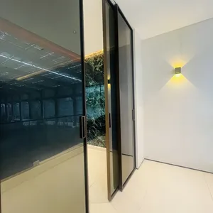 Modern Luxury Glass Cloakroom Walk in Wardrobe Closet Design thumbnail-1