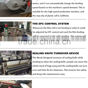 250pcs/min per Lane High Speed Two Lanes T-shirt Bag Making Machine thumbnail-3