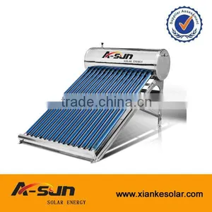 High Efficiency and Quality Stainless Steel Compact Low Pressure Solar Hot Water Heater System thumbnail-1